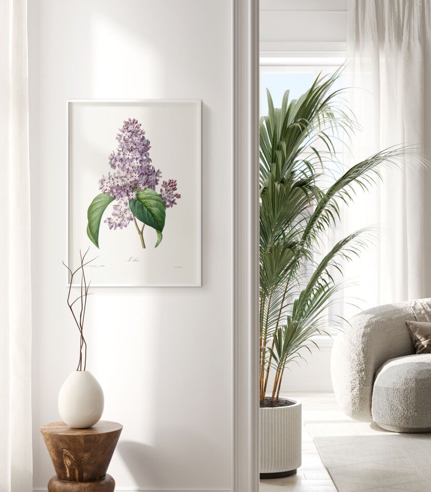 Lilac Botanical Çerçevesiz Poster
