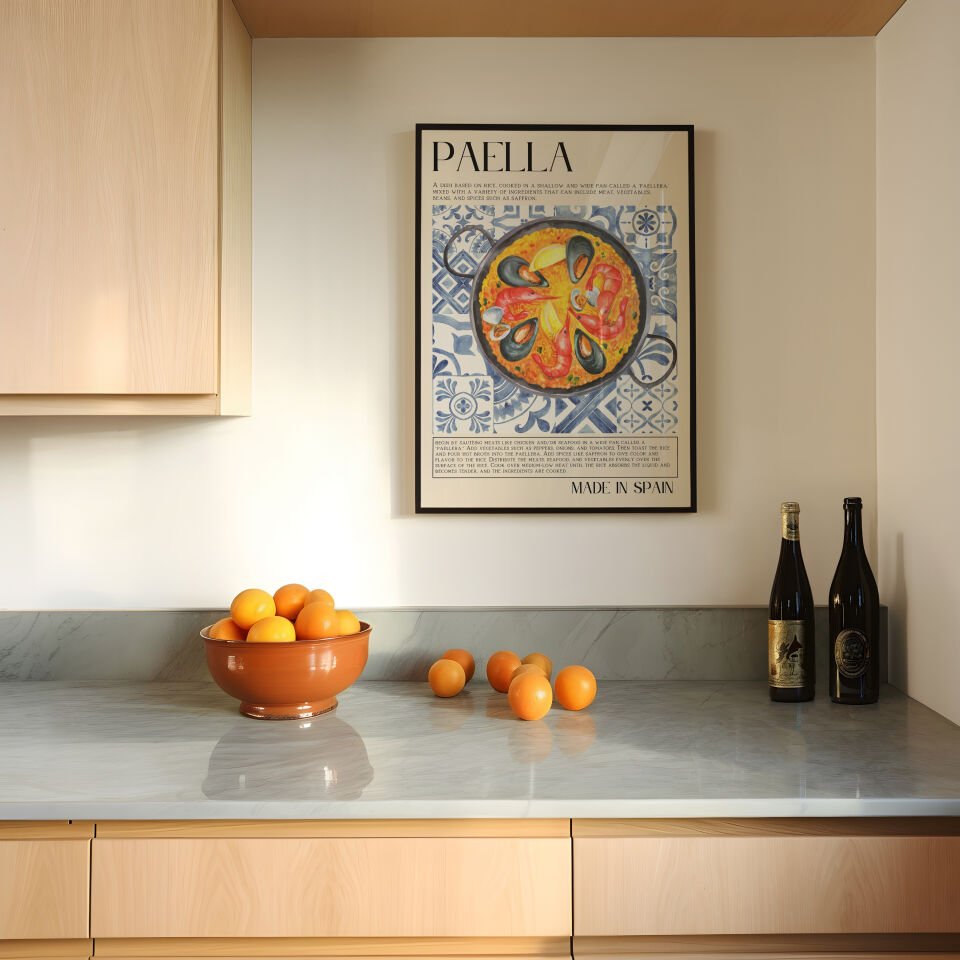 Spanish Paella Çerçevesiz Poster
