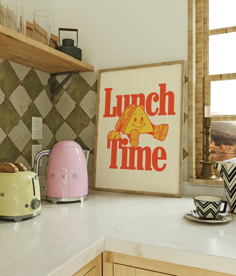 Lunch Time Çerçevesiz Poster