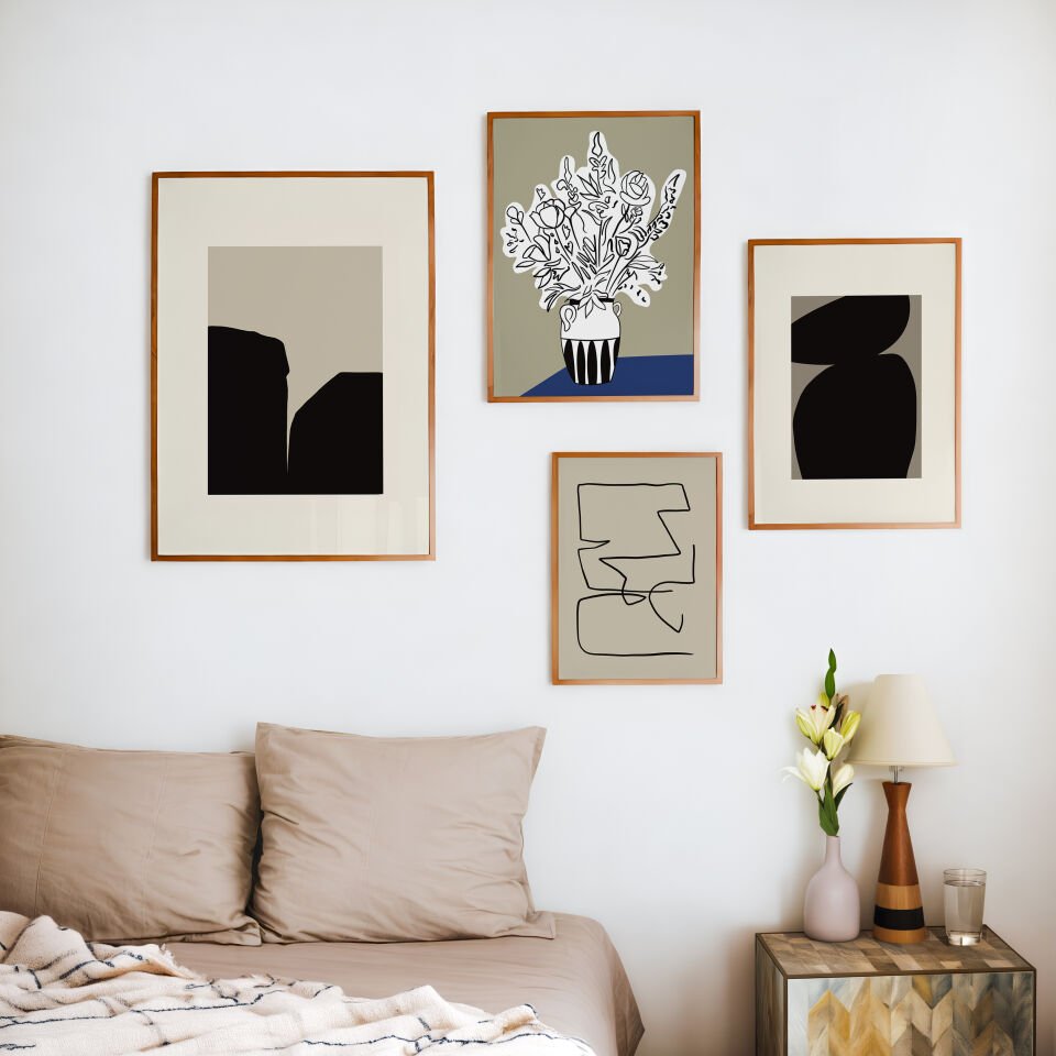 Contemporary Art Çerçevesiz Poster Set