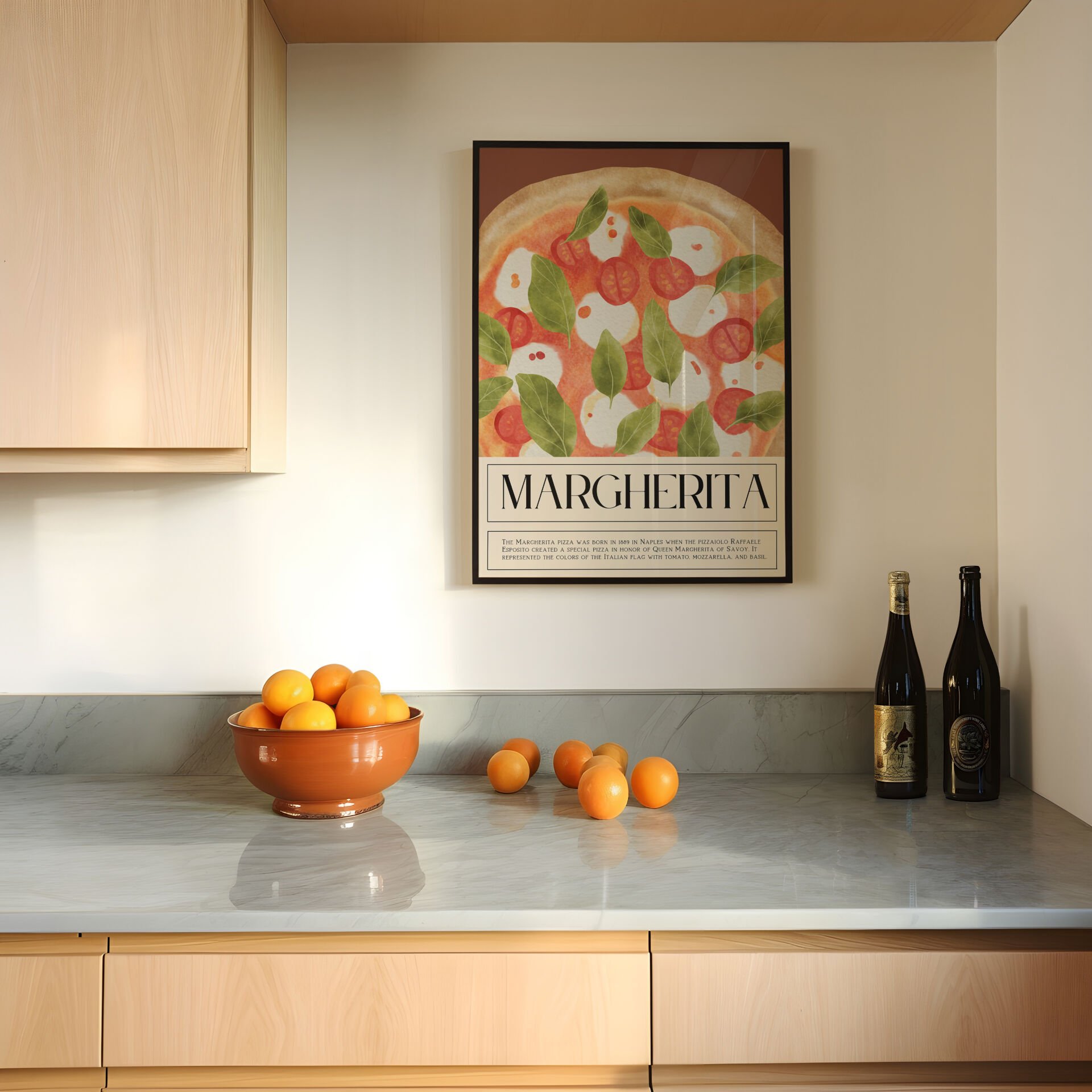 Italian Kitchen Çerçevesiz Poster