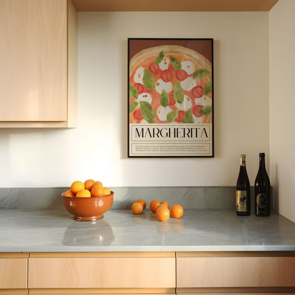 Italian Kitchen Çerçevesiz Poster