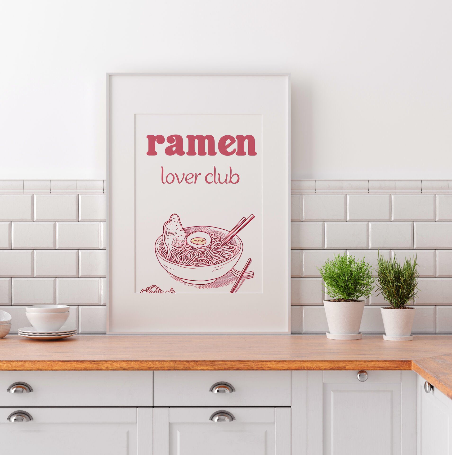 Ramen Lover Club Çerçevesiz Poster