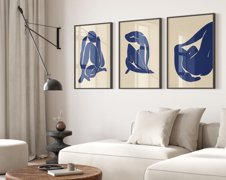 Matisse Modern 3'lü Çerçevesiz Poster