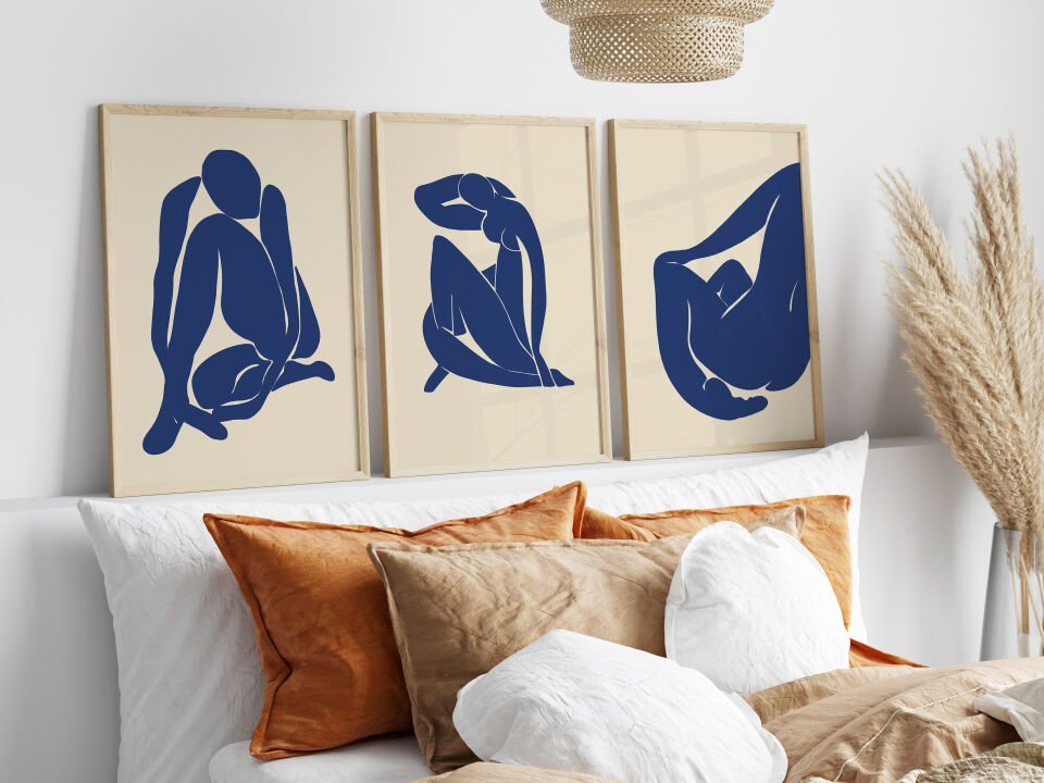 Matisse Modern 3'lü Çerçevesiz Poster