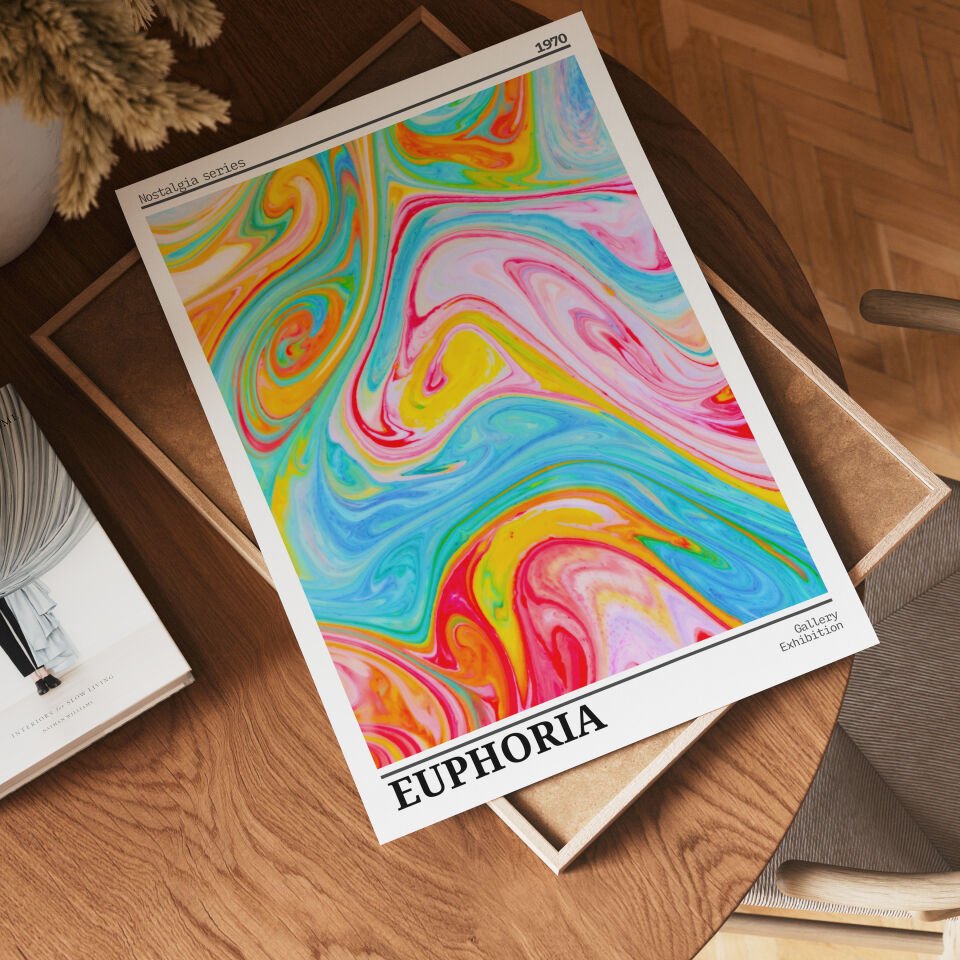 Euphoria Swirl Çerçevesiz Poster