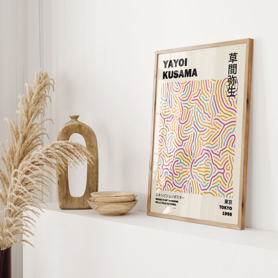 Renkli Sanatcı 3'lü Çerçevesiz Poster