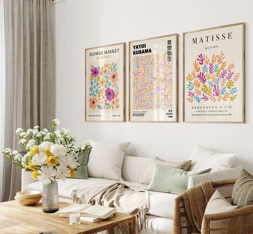 Color Muse Çerçevesiz Poster Seti