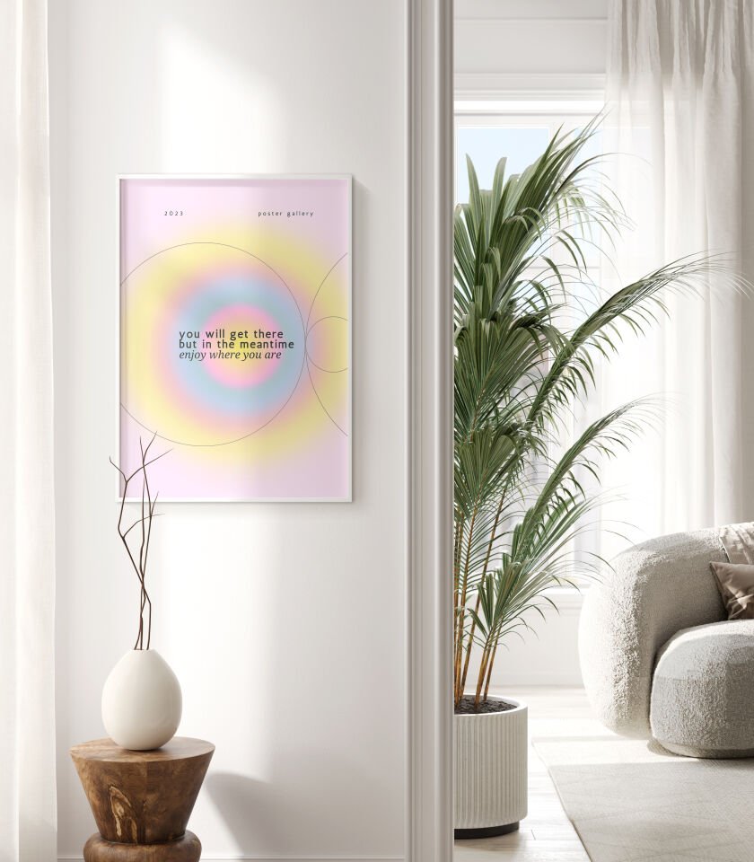 Meantime Glow Çerçevesiz Poster