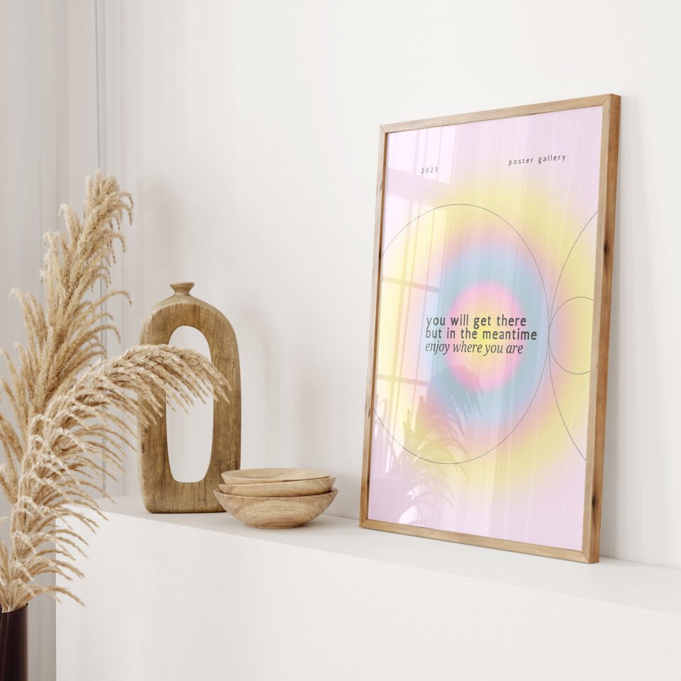 Meantime Glow Çerçevesiz Poster