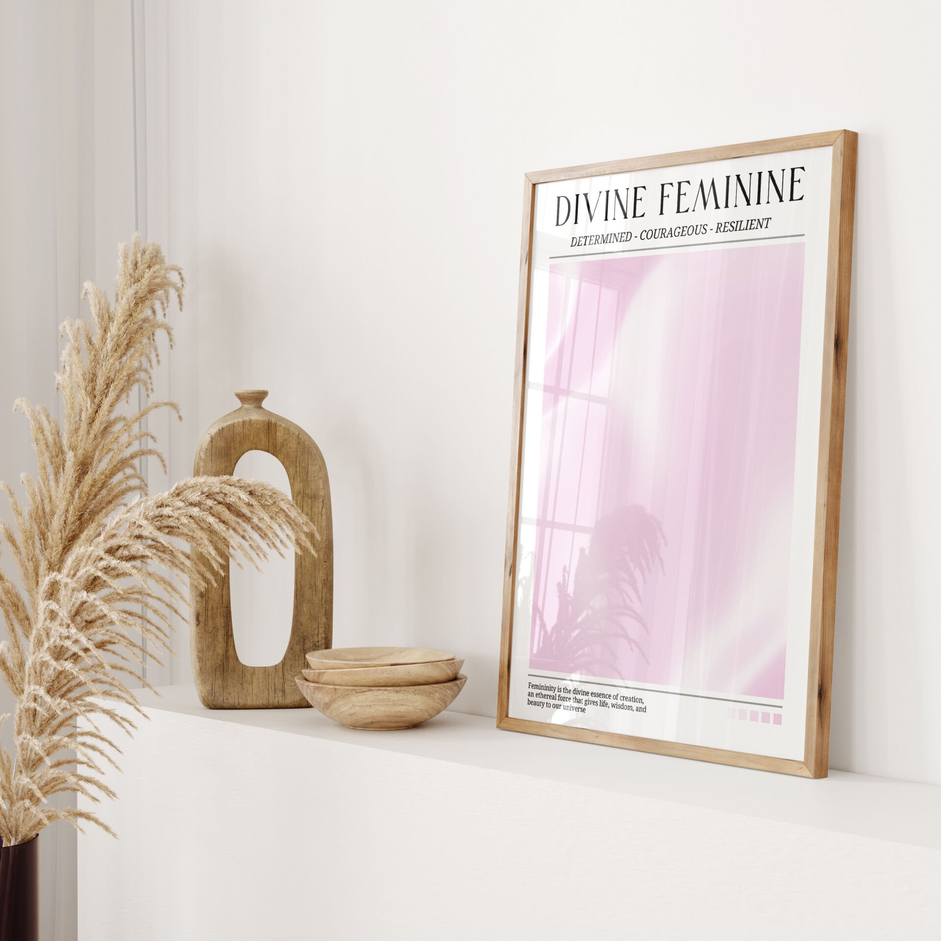 Feminine Glow Çerçevesiz Poster