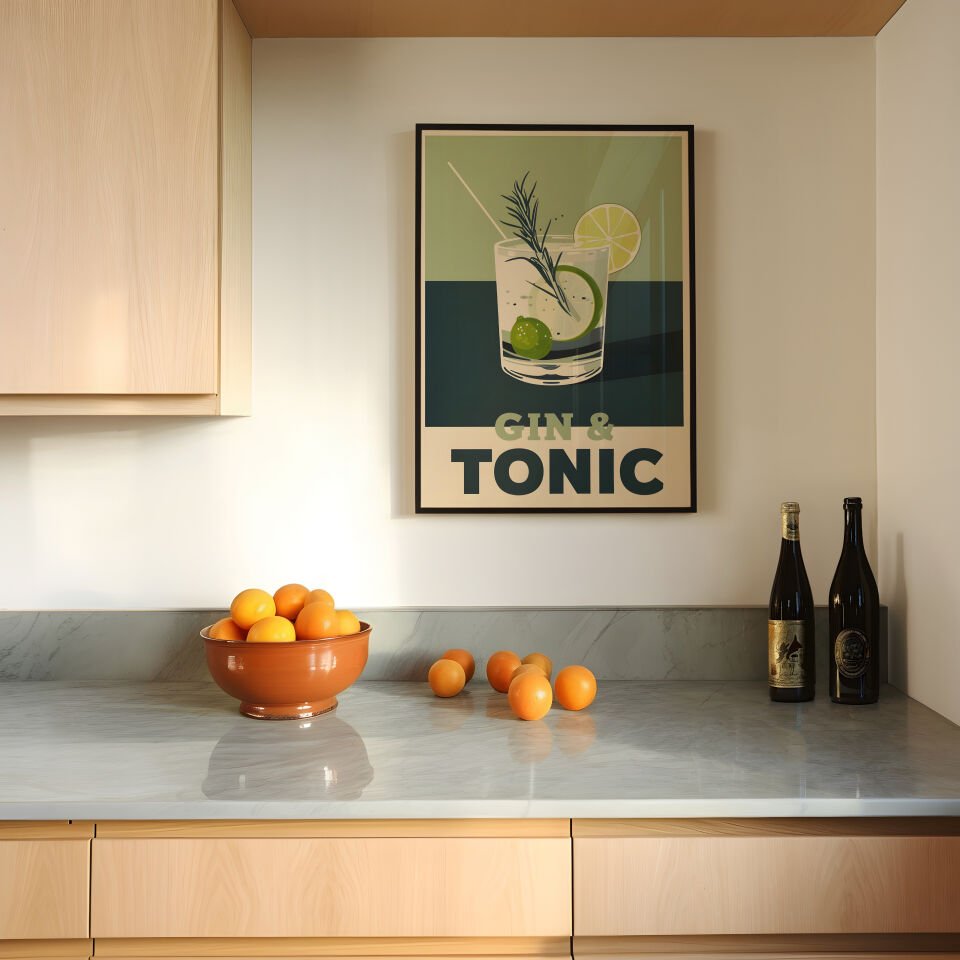 Gin & Tonic Çerçevesiz Poster