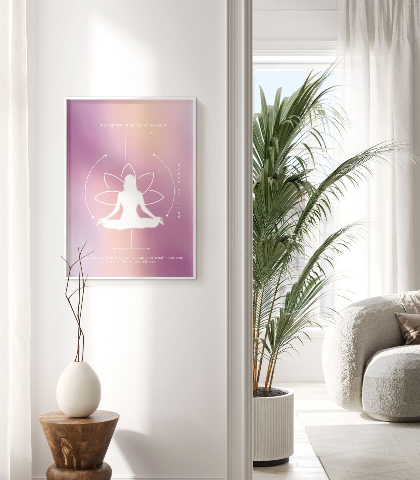 Zen Light Çerçevesiz Poster