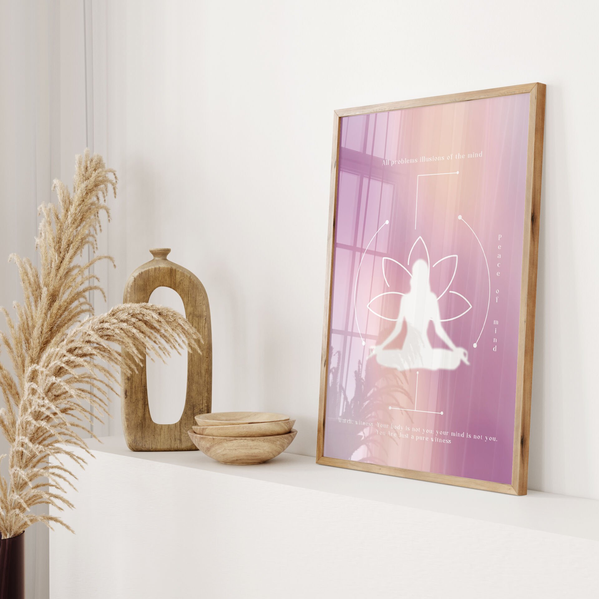 Zen Light Çerçevesiz Poster
