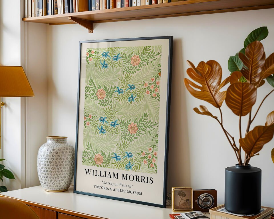 William Morris Natural Motifs 3'lü Çerçevesiz Poster Seti