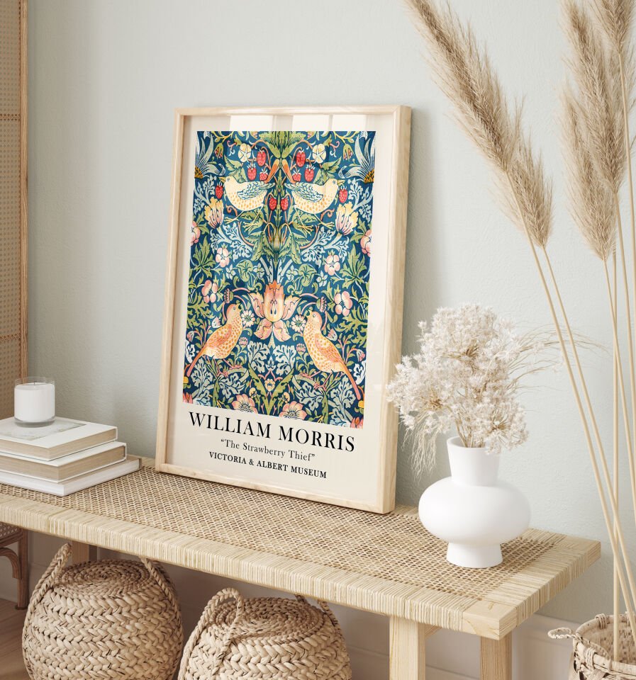 William Morris Natural Motifs 3'lü Çerçevesiz Poster Seti