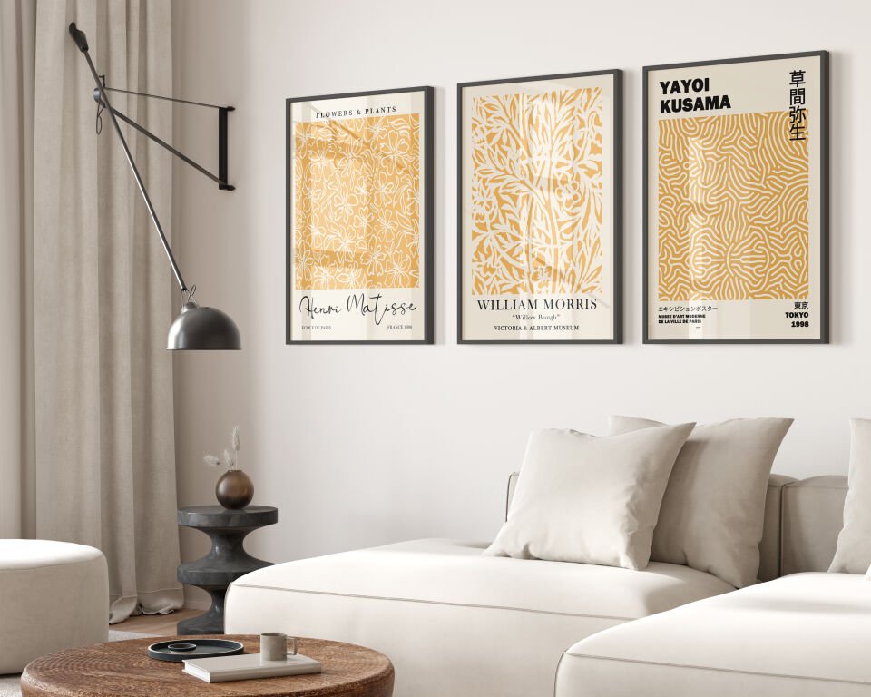 Exhibition 3'lü Çerçevesiz Poster