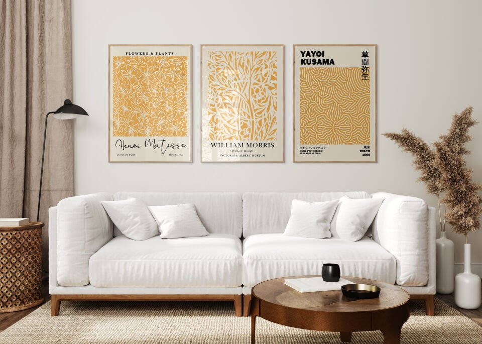 Exhibition 3'lü Çerçevesiz Poster