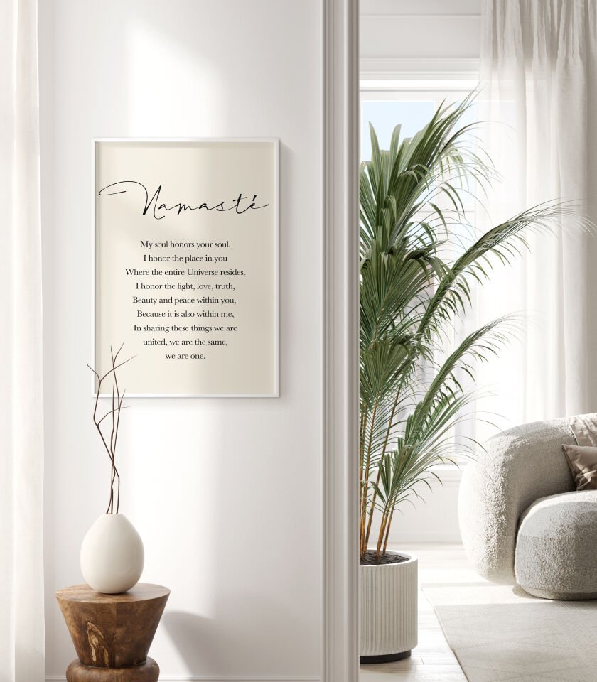 Namaste - Çerçevesiz Poster
