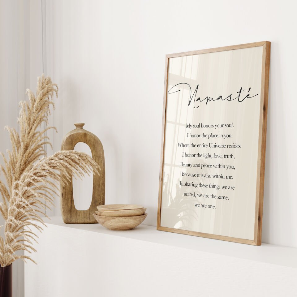 Namaste - Çerçevesiz Poster