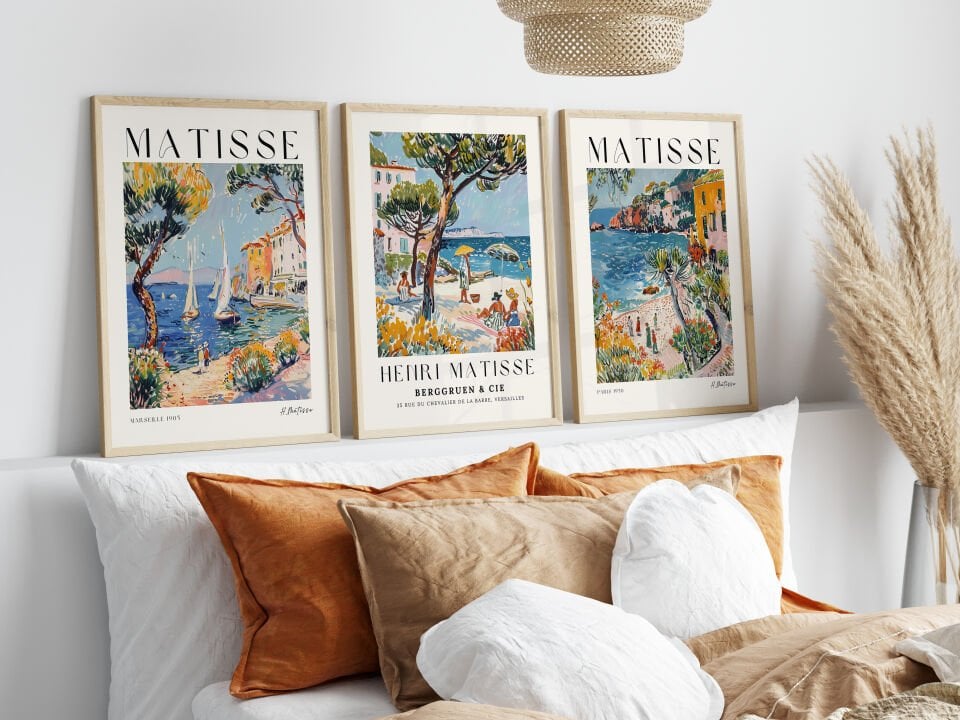 Henri Matisse 3'lü Çerçevesiz Poster