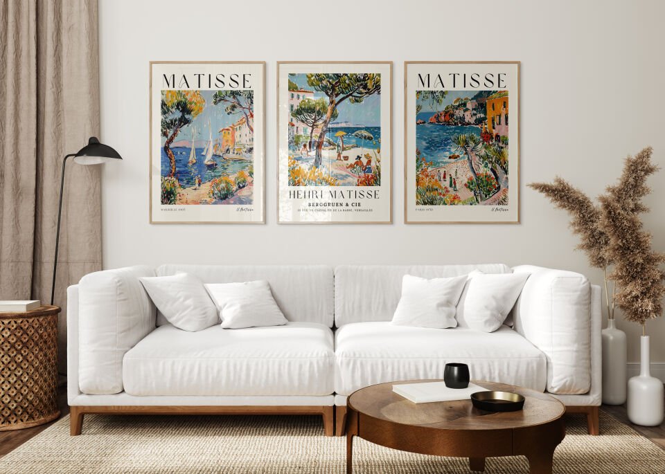 Henri Matisse 3'lü Çerçevesiz Poster