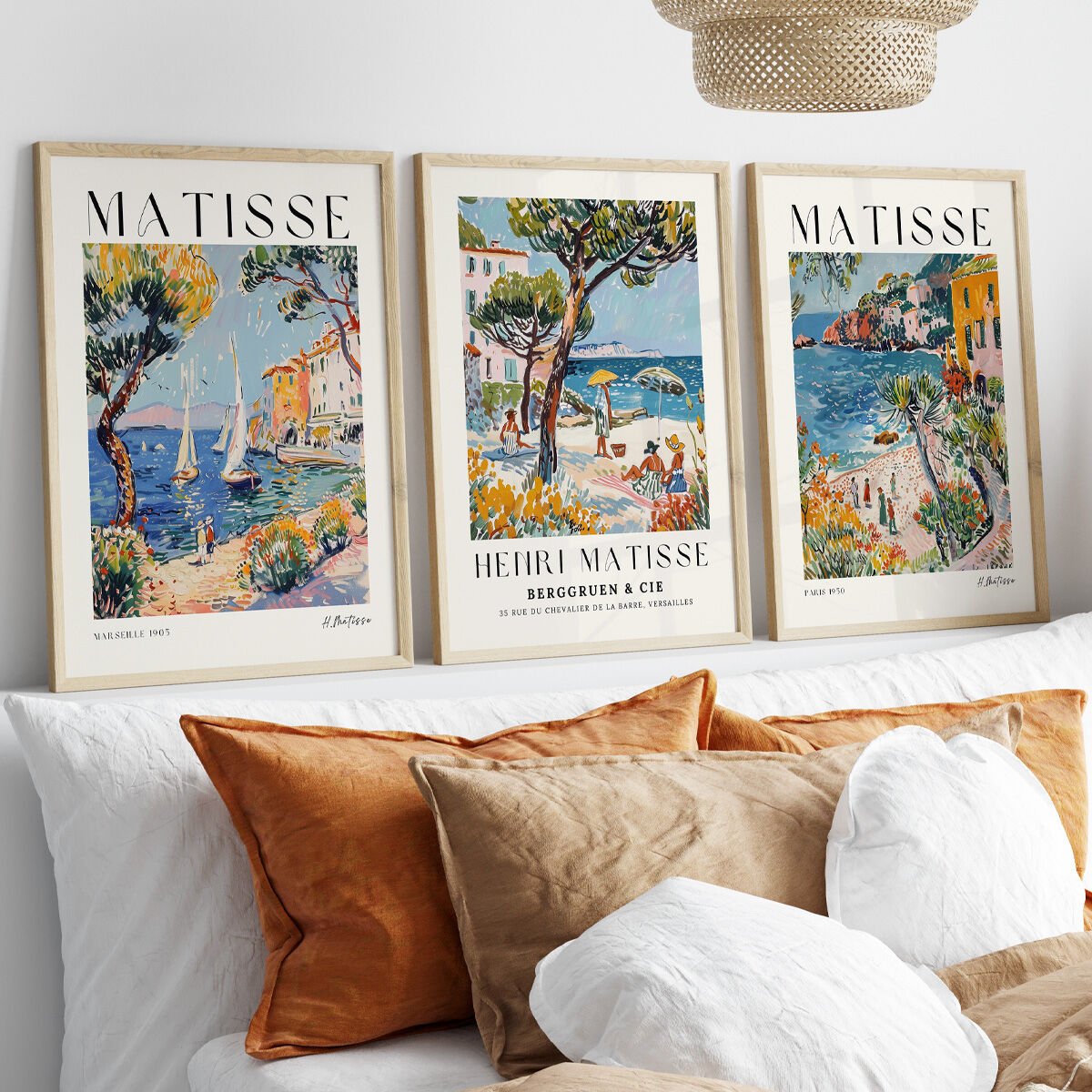 Henri Matisse 3'lü Çerçevesiz Poster