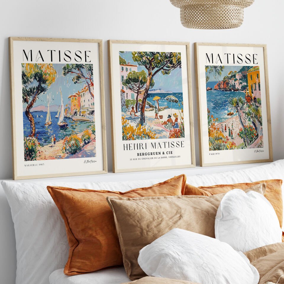 Henri Matisse 3'lü Çerçevesiz Poster