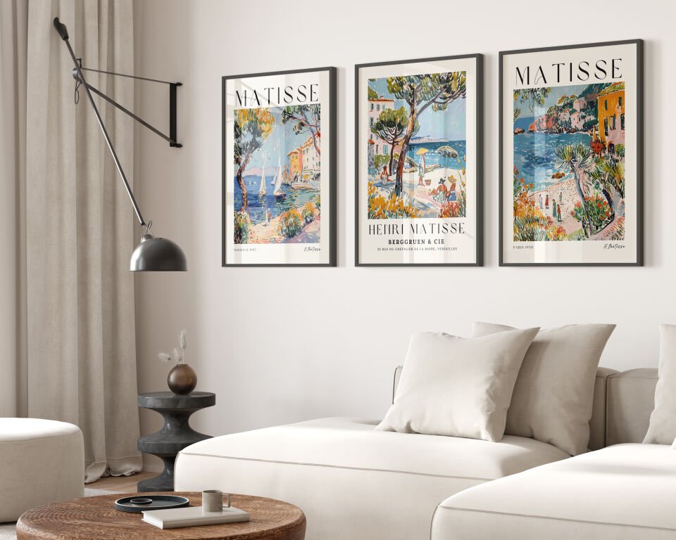 Henri Matisse 3'lü Çerçevesiz Poster