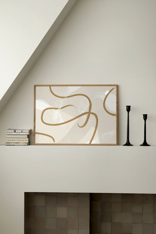 Neutral Flow Çerçevesiz Poster