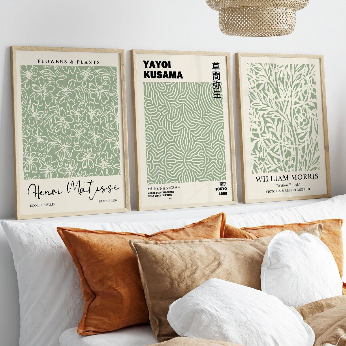 Botanical Art 3'lü Çerçevesiz Poster