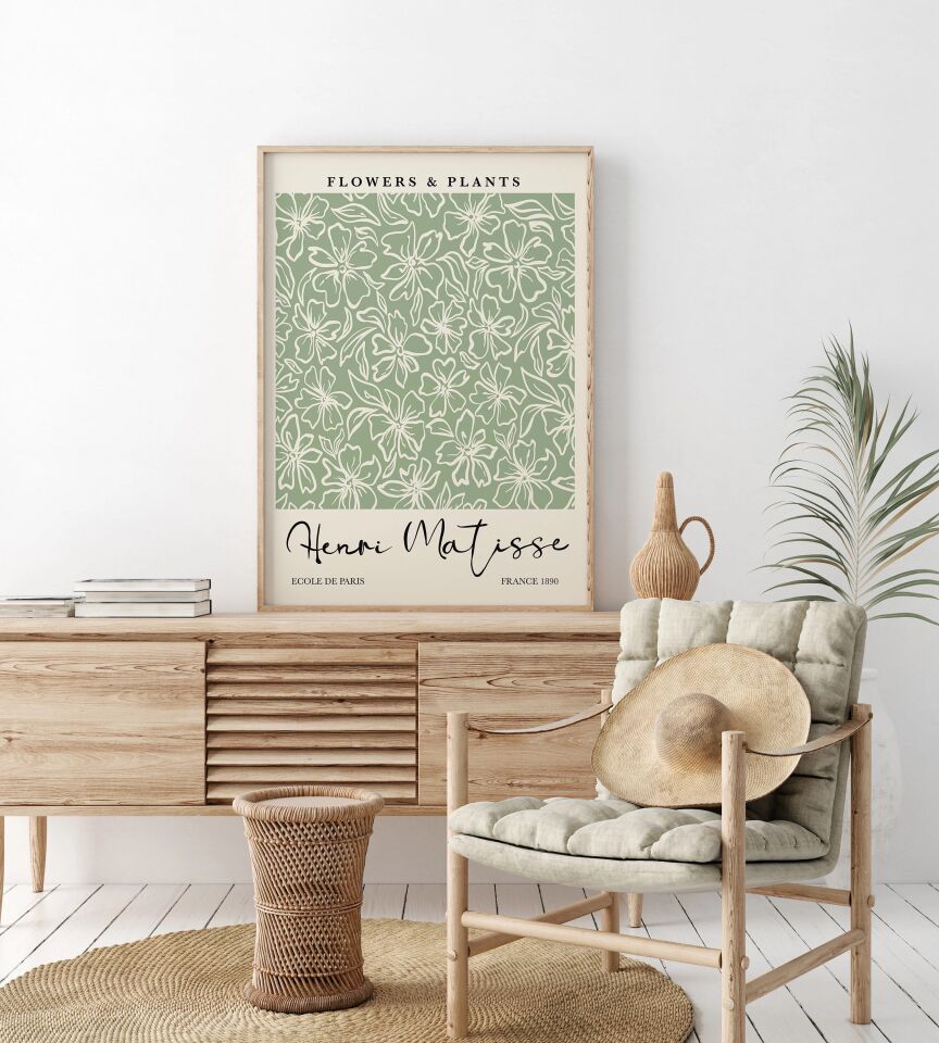 Botanical Art 3'lü Çerçevesiz Poster
