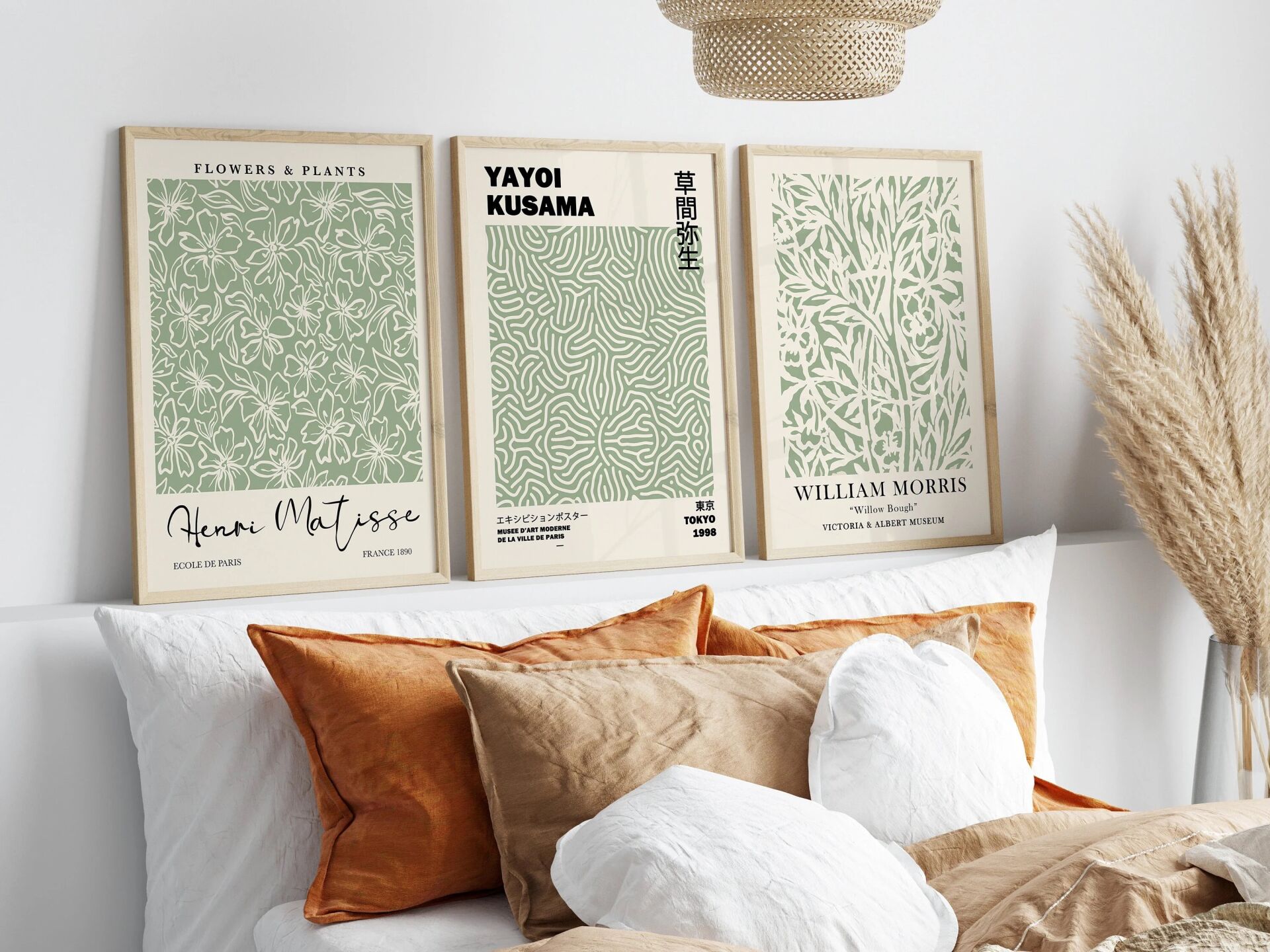 Botanical Art 3'lü Çerçevesiz Poster