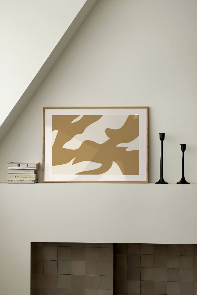 Sand Shapes Çerçevesiz Poster