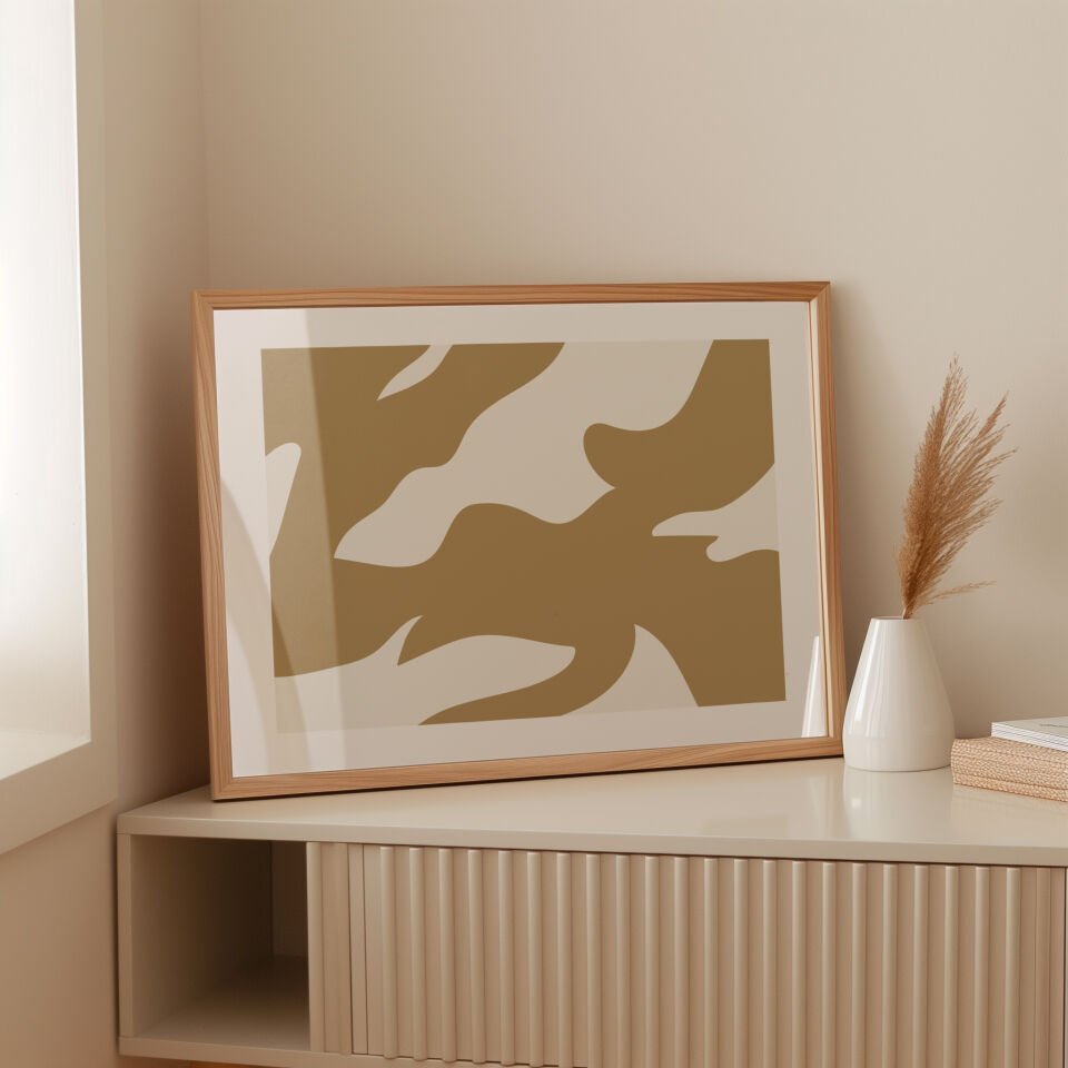 Sand Shapes Çerçevesiz Poster
