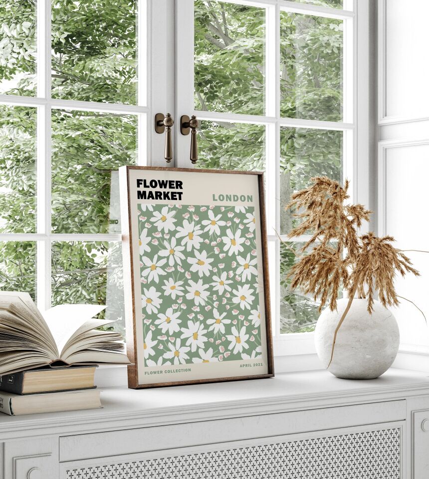 Sage Green 3'lü Çerçevesiz Poster
