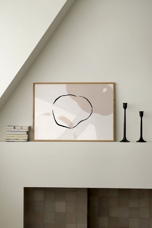 Soft Circle Çerçevesiz Poster