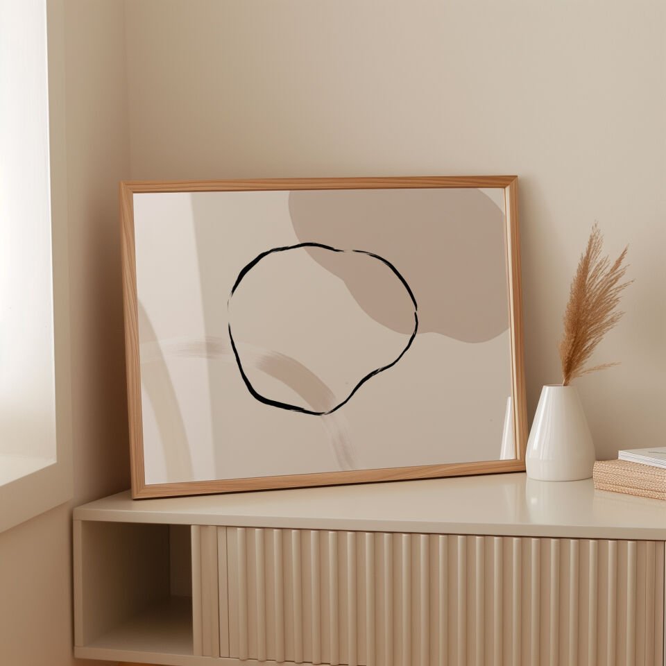 Soft Circle Çerçevesiz Poster