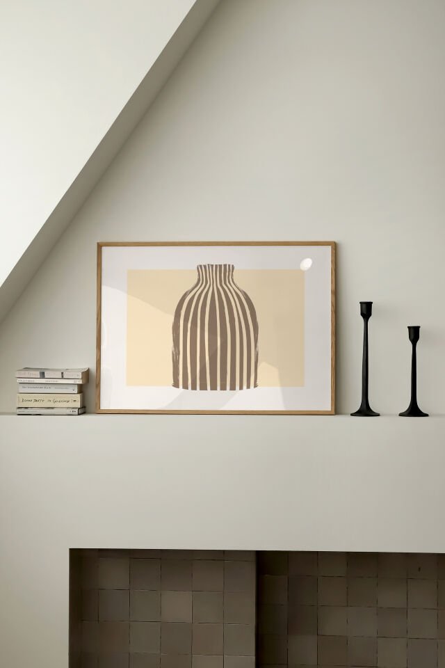 Sand Form Çerçevesiz Poster