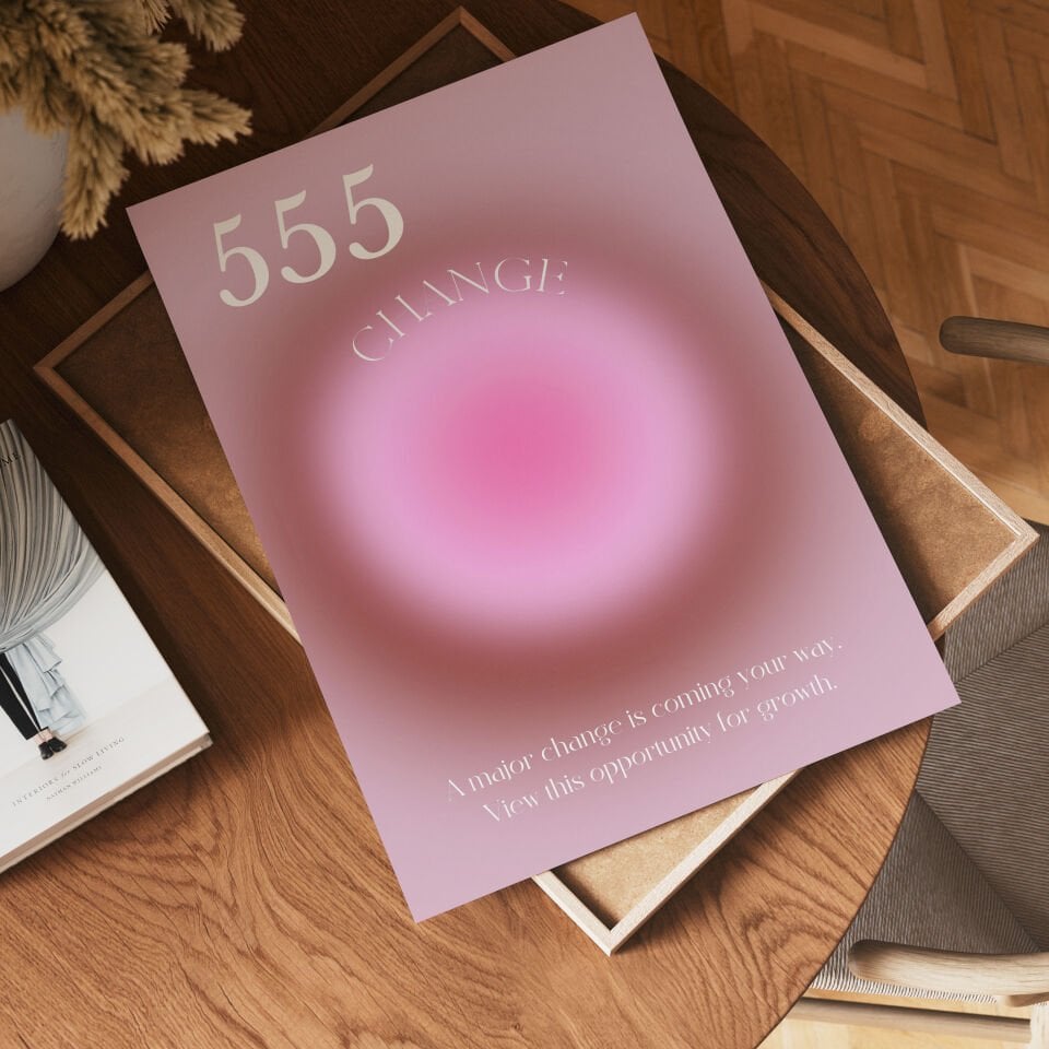 Angel Number 555 Çerçevesiz Poster