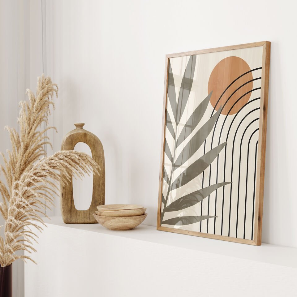 Terracotta Palm Rise Çerçevesiz Poster
