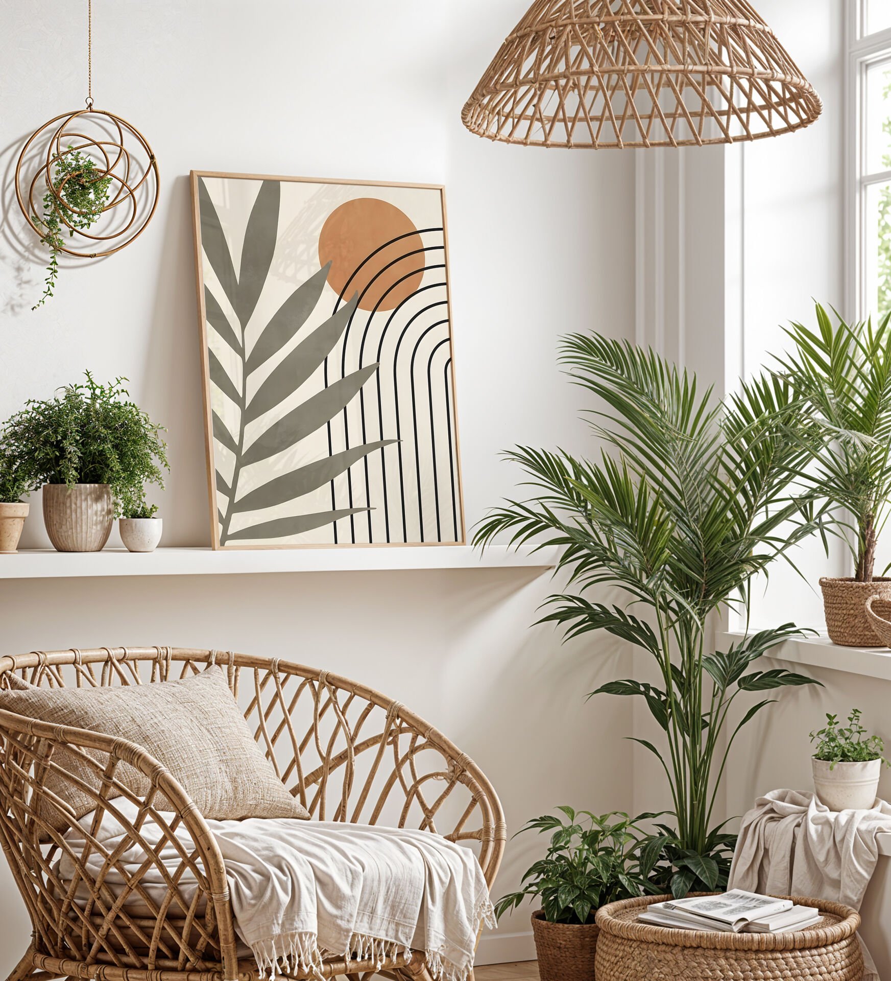 Terracotta Palm Rise Çerçevesiz Poster