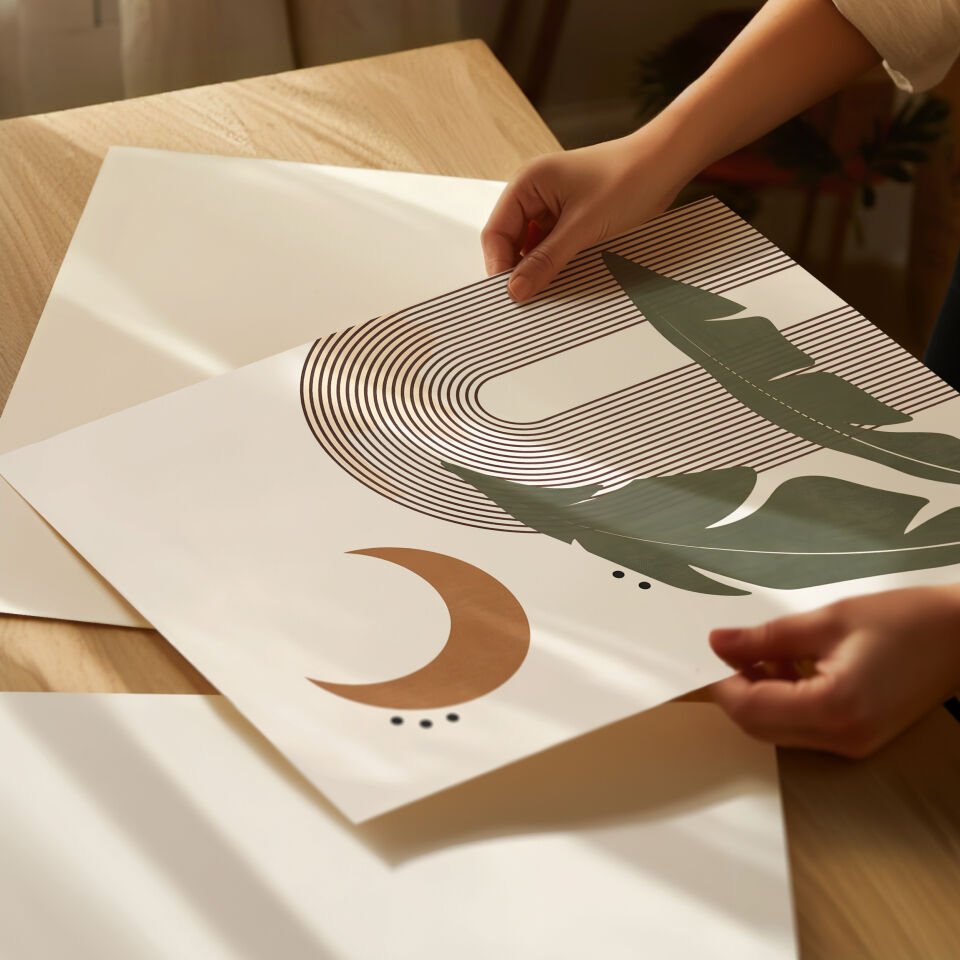 Moon & Nature Çerçevesiz Poster
