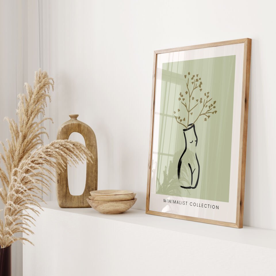 Flora Form Çerçevesiz Poster