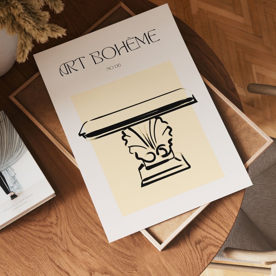 Bohème Column Çerçevesiz Poster