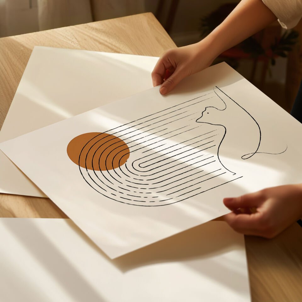 Terracotta Faces 2’li Çerçevesiz Poster