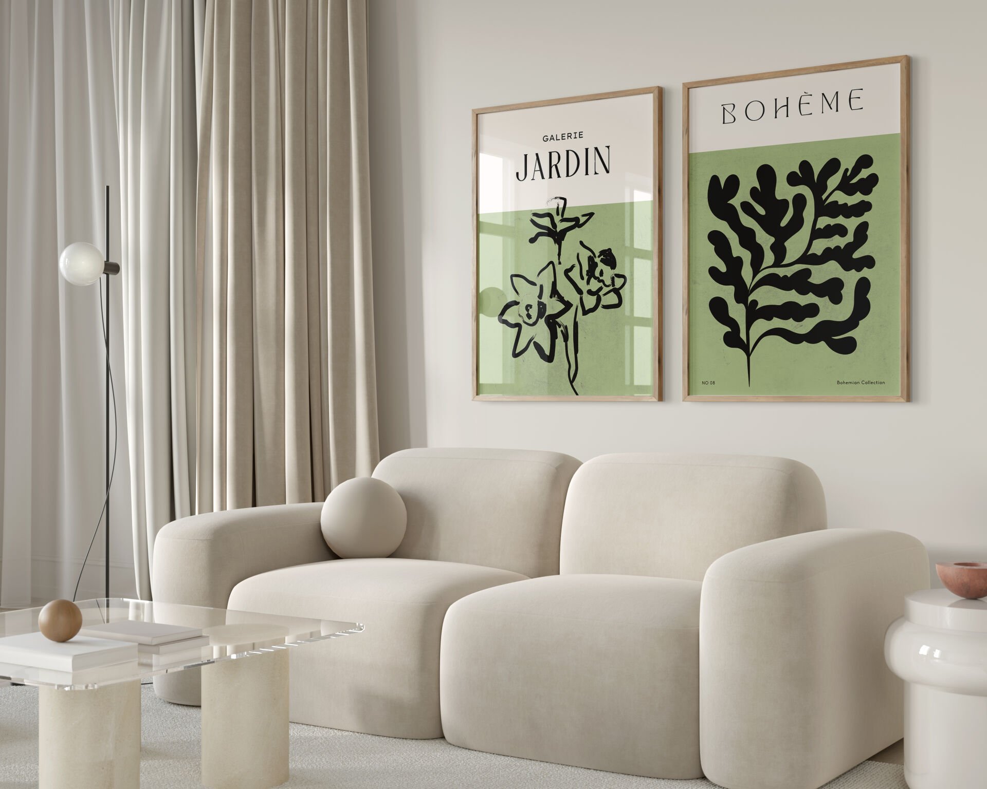 Galerie Jardin Bohème 2’li Çerçevesiz Poster