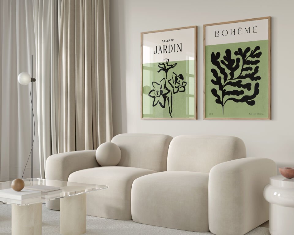 Galerie Jardin Bohème 2’li Çerçevesiz Poster