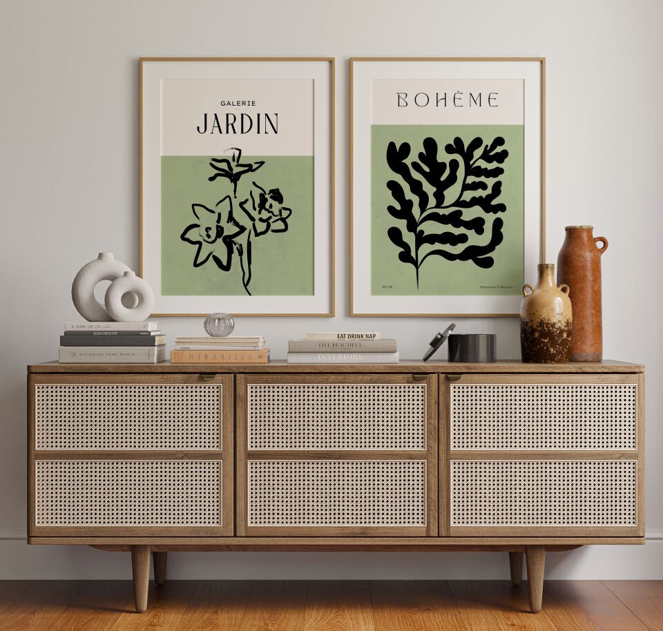 Galerie Jardin Bohème 2’li Çerçevesiz Poster