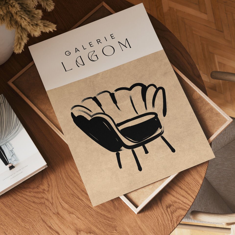 Lagom Lounge Çerçevesiz Poster